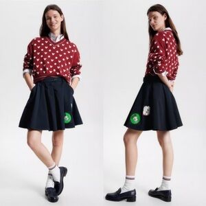 Disney x Tommy Hilfiger Patch Fit and Flare Chino Skirt
